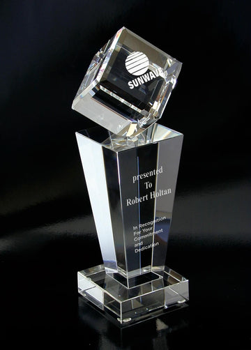 Crystal Award , Hexagon Crystal Award, Corporate Crystal Award
